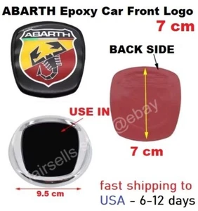 1pcs 7cm Epoxy Car Front Logo Emblem Front Grill Hood Rear Trunk Sticker Badge - Picture 1 of 3