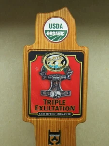 Mango de grifo de cerveza ~ EEL RIVER Brewing Co triple exultación ~ Fortuna, CALIFORNIA - Imagen 1 de 5