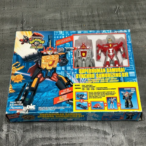Vintage 1994 Superhuman Samurai Syber Squad Synchro Samurizing Set 1792 Cover