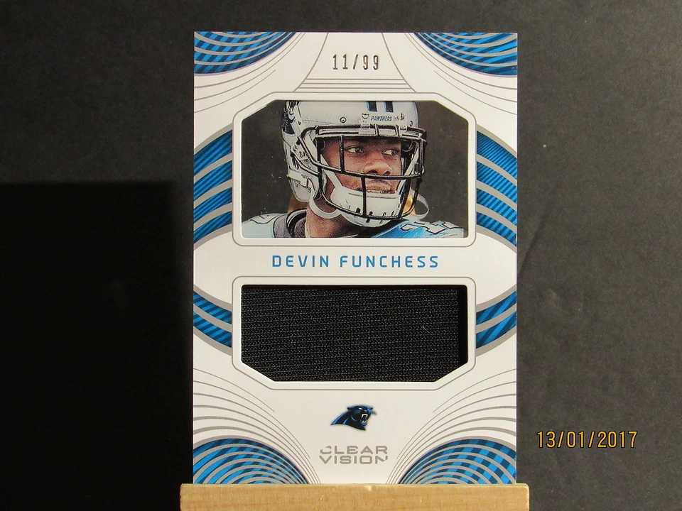 2016 Panini Clear Vision Jerseys #14 Devin Funchess SN 11/99 - Image 1 of 1