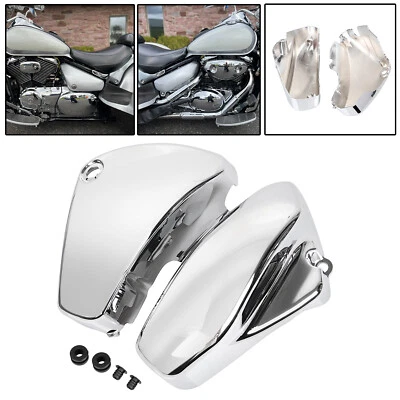 Cubiertas de carenado lateral de batería cromadas L&R para Suzuki Boulevard C50 edición especial Foto 1 de 4