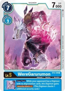 Juego de cartas coleccionables WereGarurumon - ST2-08 casi nuevo - Digimon - Imagen 1 de 1