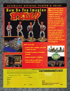 Afterlife Player's Guide Offer Order PC Print Ad Vintage Art A 1996 - Picture 1 of 1