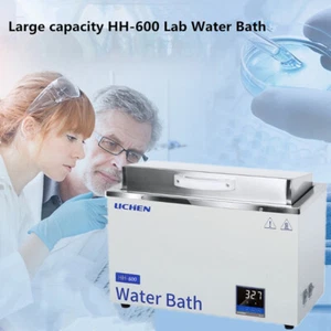220V 1800W Laboratory Water Bath Oil Bath 100℃ HH-600 Electrically Heated Tank - Picture 1 of 16
