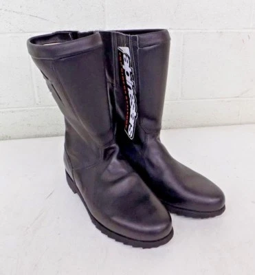 Alpinestars Alta Calidad Cuero Negro Cremallera Lateral Motocicleta Libros de Calle EE. UU. 7 NUEVO Foto 1 de 4