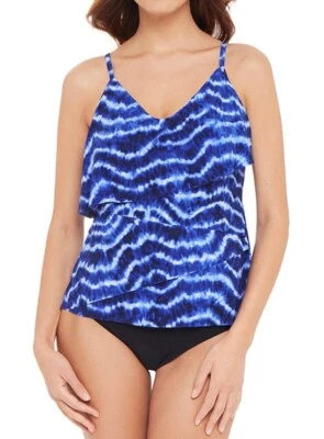  Magicsuit New Wave Chloe Tankini Top Sujetador Copa Suave Azul Talla 8 Foto 1 de 4