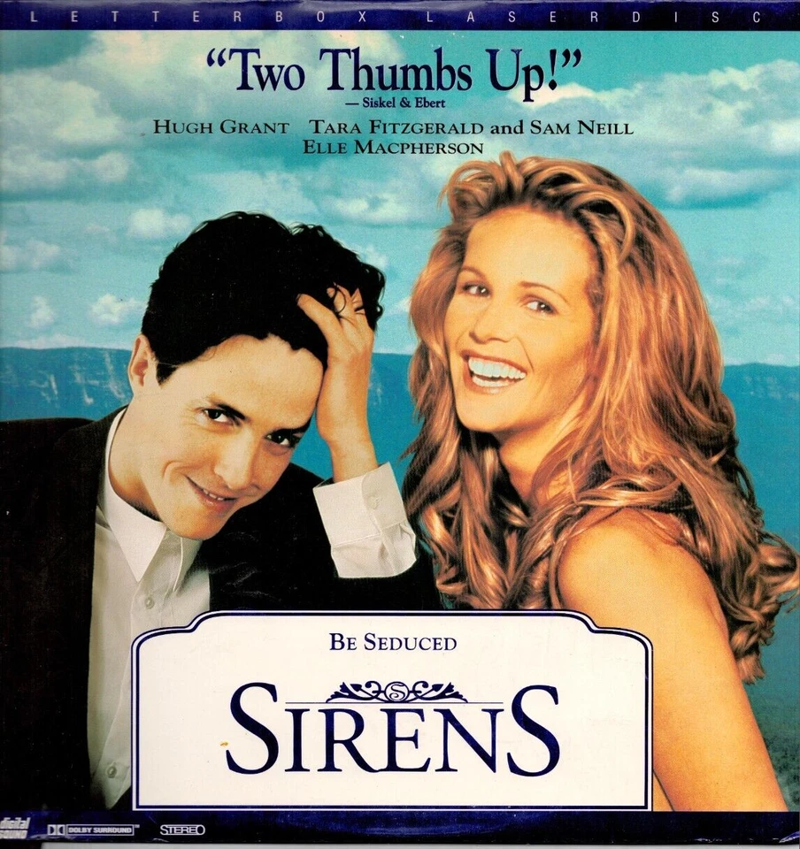 Sirens Laserdisc 1994 Hugh Grant, Elle Macpherson Widescreen - Image 1 of 1