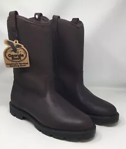 Botas de trabajo Georgia Homeland de cuero marrón impermeables para hombre talla 11 M - Imagen 1 de 13