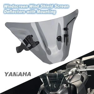 Windscreen Wind Shield Screen Deflectors with Mounting Bracket For Yamaha MT-07 - Picture 1 of 24
