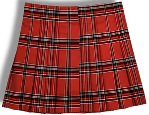 Minifalda punk plisada a cuadros colegiala mediana grunge despistada sin límites nueva sin etiquetas - Imagen 1 de 5