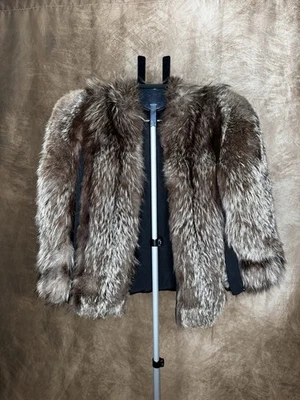 Chaqueta corta vintage de piel real años 60 Mod Swing Coat  Foto 1 de 4