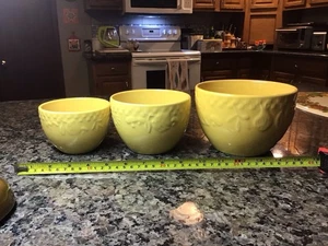 Juego de 3 cuencos mezcladores de anidación multiusos cultivados en casa AMARILLO - Imagen 1 de 24