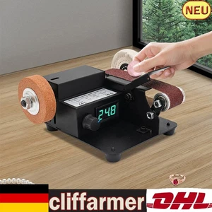 Mini Levigatrice a Nastro Velocità Regolabile Levigatrice a Nastro Desktop 0-10000r - Foto 1 di 20