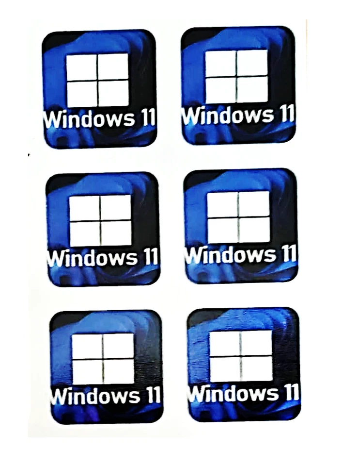 25x Windows 11 logo Stickers High quality Badge Decal  22x22mm Laptop/PC - Image 1 of 1