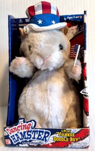2001 Gemmy Dancing Hamster Uncle Sammie Plush Plays "Yankee Doodle Boy" - New - Picture 1 of 4