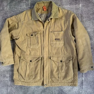 Chaqueta Abrigo Hombre Patagonia Iron Forge Cáñamo Lona Marrón Cremallera Completa Granero Talla XL - Imagen 1 de 5