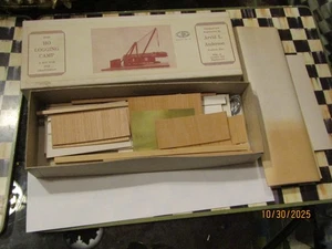 Vintage Anderson HO Craftsman Wood Logging Camp Kit Cable House Crane Shed NOS - Picture 1 of 8