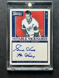 Gordie Howe 2012-13 Panini Classics Notable Nicknames Auto Autograph Mr Hockey - Picture 1 of 4