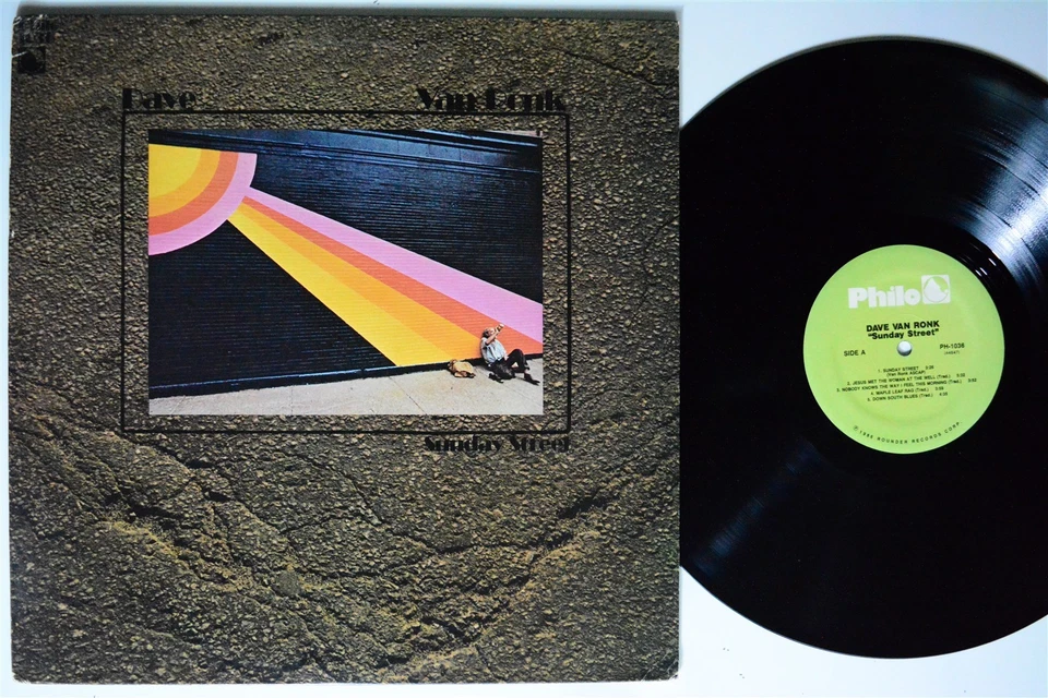 DAVE VAN RONK Sunday Street PHILO LP VG++ 1986  - Image 1 of 2