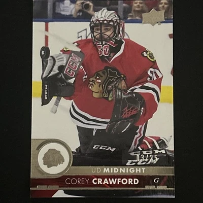COREY CRAWFORD Midnight #d/25 2017-18 UD Series 1 #40 Free Comb Ship - Image 1 of 2