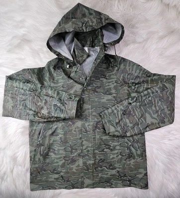 De Colección Neese Marshlander Camuflado Traje de Lluvia Con Capucha Impermeable Pvc Chaqueta a Presión  Foto 1 de 4