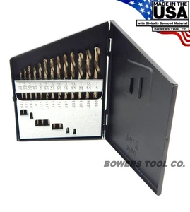 Norseman 13pc Left Hand M7 Drill Bit Set 1/16-1/4 Stud Extractor USA MADE LF-13 - Picture 1 of 4