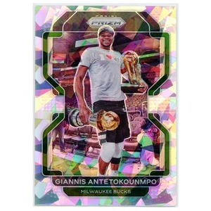 Panini Prizm Gianni Antetokounmpo 2021 plata hielo agrietado Prizm #1 casi como nuevo - Imagen 1 de 3