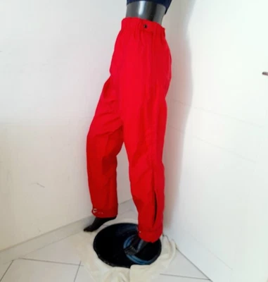 DAINESE Pantaloni rossi cordura impermeabili, foderati, sci/snow/moto.S/M donna  - Immagine 1 di 4