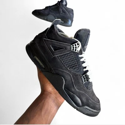 Jordan 4 Black Cat lanzamiento 2020 100 % auténtico talla 8,5 envío rápido Foto 1 de 4