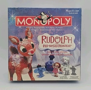 Vintage Monopoly Rudolph The Red-Nosed Reindeer Collector's Edition Neu Sealed - Bild 1 von 19
