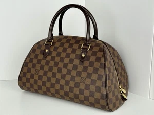 Louis Vuitton Ribera Handtasche Damier Ebene Braun Canvas Damentasche - Bild 1 von 15