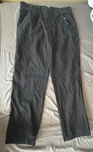 Gap Pantalone Carpentiere Uomo 31/32 Doppio Ginocchio Nero - Foto 1 di 8