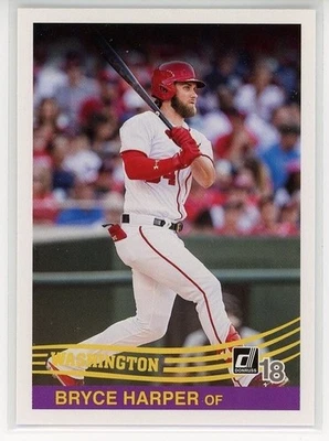 2018 Donruss #270 Bryce Harper Washington Nationals - Image 1 of 2