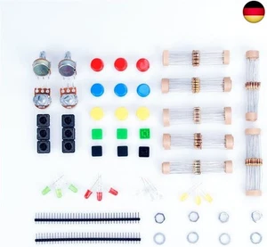 LAOMAO Elektronik Bausatz Kit/Set für ARDUINO Bauteile Widerstände Schaltknopf - Bild 1 von 4