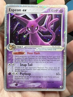 2005 Unseen Forces 102/115 Espeon ex Holo Ultra Rare Pokemon TCG - Image 1 of 4