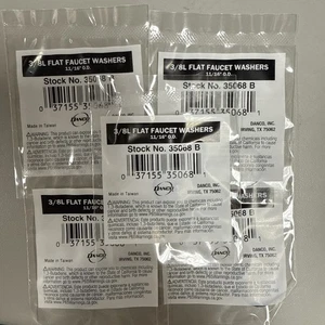 Danco 35068B Durable Rubber #3/8L Flat Faucet Washer 11/16 O.D. in. (Pack of 5) - Picture 1 of 3