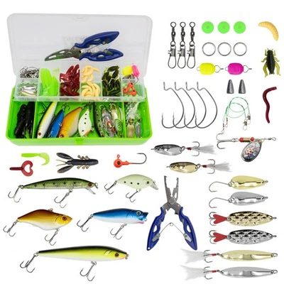 Fishdream Angelköder Set 101 Teile Kunstköderset Angelzubehör Wobbler Blinker - Bild 1 von 4