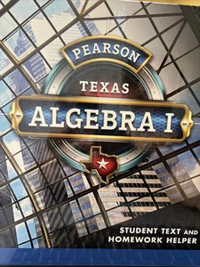 PEARSON TEXAS, ALGEBRA I, STUDENT TEXT AND HOMEWORK By Randall I. Charles;allan - Imagen 1 de 1