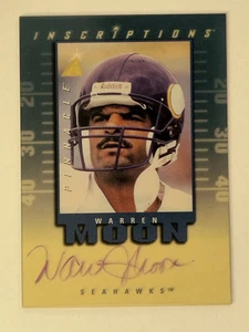 1997 Pinnacle Inscriptions Autographs #22 Warren Moon/1975 - Picture 1 of 2