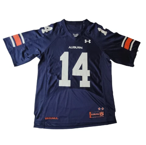Under Armour Auburn Tigers #14 Jaylen NCAA  Football Jersey Men's Medium Cover
