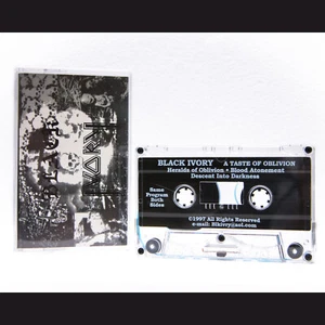 Rare 1997 BLACK IVORY A Taste Of Oblivion DEMO Cassette Tape | Death Metal Band - Imagen 1 de 12