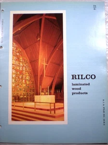 Vtg RILCO Glue Laminated Wood Timber Structures RETRO Catalog Arches Beam 1963 - Picture 1 of 6