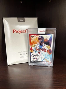 2021 Topps Project 70 Tyson Beck 2000 Topps Baseball #335 Braves RONALD ACUNA JR - Picture 1 of 2