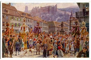 Hoffmann-Künstler-AK HEIDELBERG Sommertagszug, Festumzug um 1910 - Bild 1 von 1