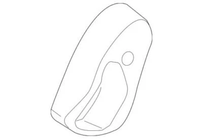 Cubierta de bisagra de asiento de conductor delantero original Ford Focus 2012 2013 DV6Z-5861693-CB Foto 1 de 2