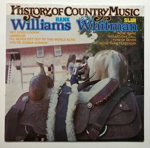 HANK WILLIAMS: SLIM WHITMAN: History of Country Music (Vinyl LP Record Sealed) - Picture 1 of 3