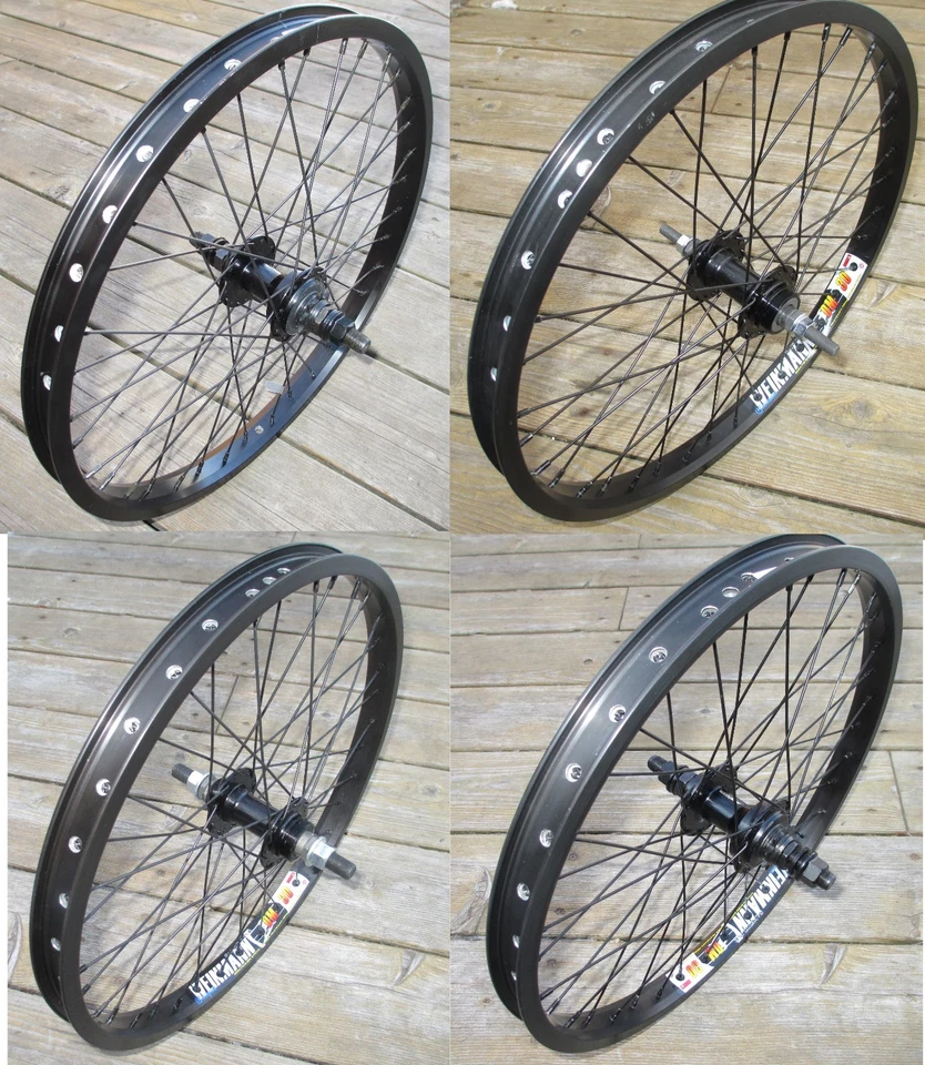 Rueda 20" variaciones BMX delantera o 9T o chancla trasera llantas de doble pared nuevas Foto 1 de 1