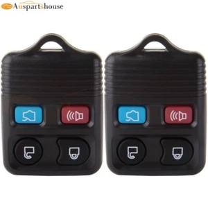 2x Estuche de llave de coche de entrada remota para Ford Fusion Lincoln Town Car 2000-2006 - Imagen 1 de 8