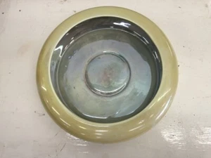 Tazón flotante Wembley Ware - esmalte brillante amarillo y azul - Imagen 1 de 6
