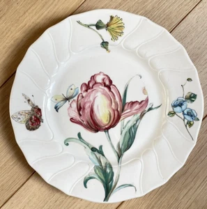 Assiette à dessert Villeroy & Boch Modèle Bouquet Fleurs Papillon Faïence n° 3 - Picture 1 of 2